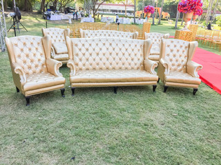 luxury sofa decoration outdoor