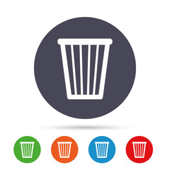 Recycle bin sign icon. Bin symbol.