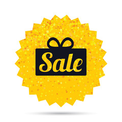 Sale gift sign icon. Special offer symbol.