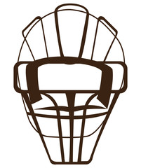 Fototapeta na wymiar Isolated baseball helmet on a white background, Vector illustration