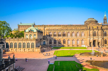 Fototapeta premium Famous Zwinger palace (Der Dresdner Zwinger) Art Gallery of Dresden, Saxrony, Germany