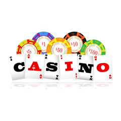 Fototapeta premium Casino Logo