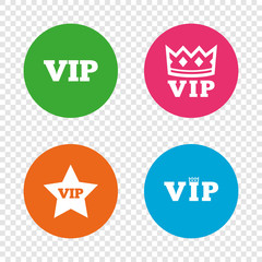 VIP icons. Very important person symbols.
