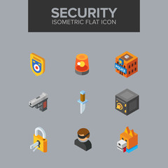 security isometric icon