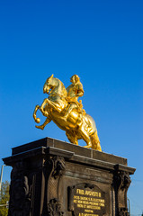Goldener Reiter, the statue of August the Strong in Dresden, Saxrony, Germany