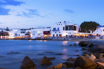 Fototapeta premium Sunset in Mykonos, Greece