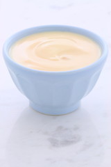 Obraz na płótnie Canvas Fresh banana yogurt