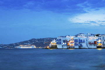 Sunset in Mykonos, Greece