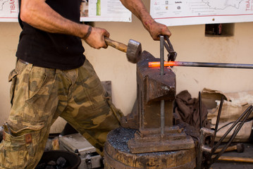 Blacksmith at work