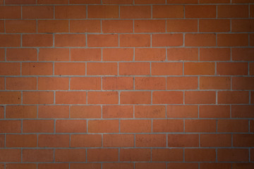 Spotlight on Orange Brick Wall