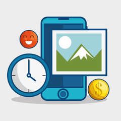 digital marketing flat icons vector illustration design