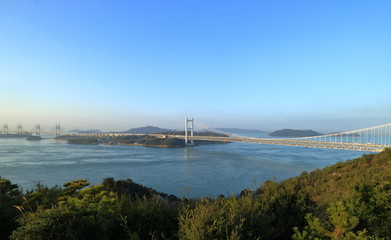 Fototapeta premium 瀬戸大橋（seto big bridge)