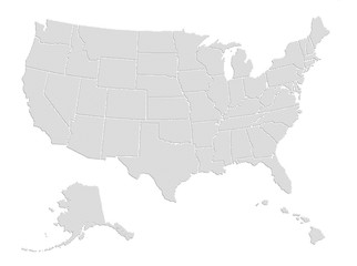 Fototapeta na wymiar USA Map 