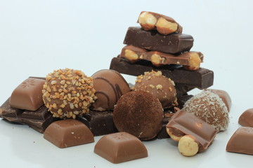 Different sorts of chocolates