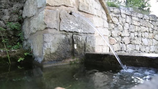 drinking fountain natural water from mountain-Dan