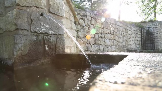 drinking fountain natural water from mountain-Dan