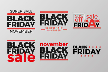 Fototapeta premium Black friday