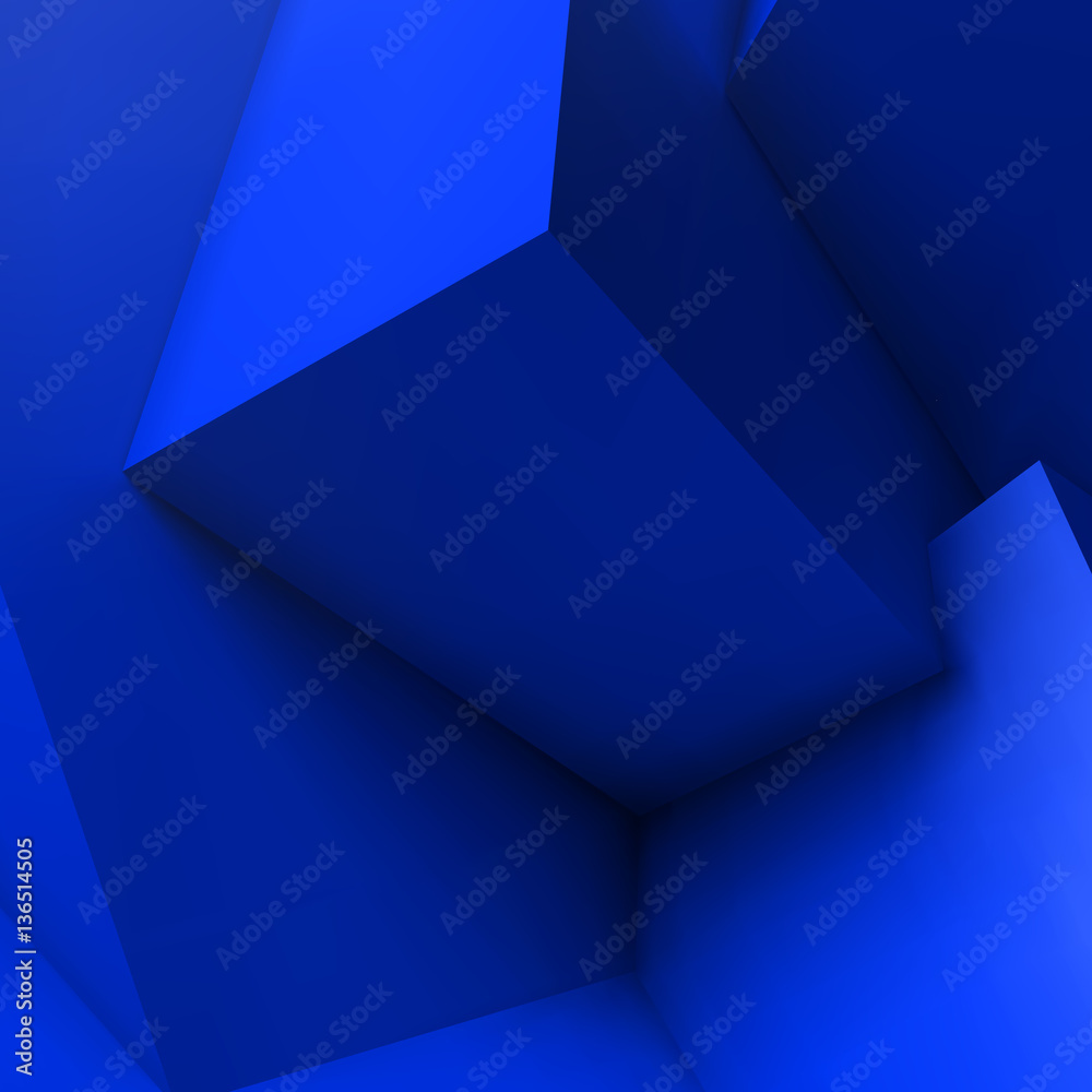 Poster abstract geometric background with overlapping cubes