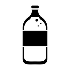 mineral water bottle fresh pictogram vector illustration eps 10