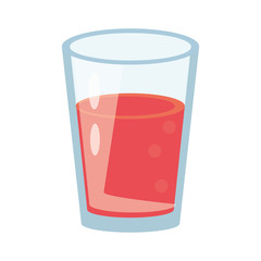 glass cup juice nature vector illustration eps 10