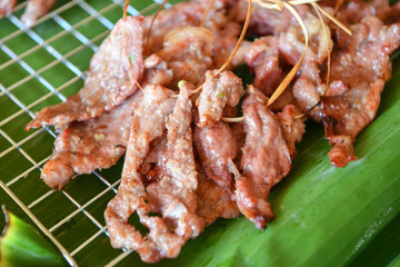 Grilled pork.