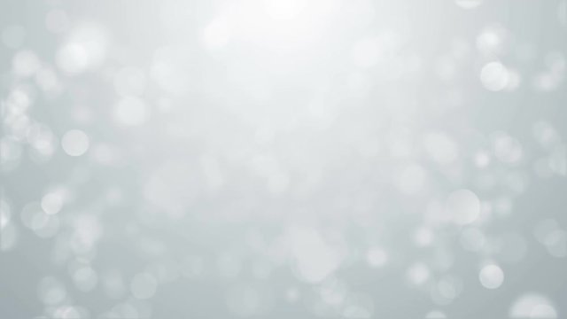 Grey bokeh lights looped animated abstract background