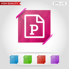 Picture icon. Button with picture file icon. Modern UI vector.