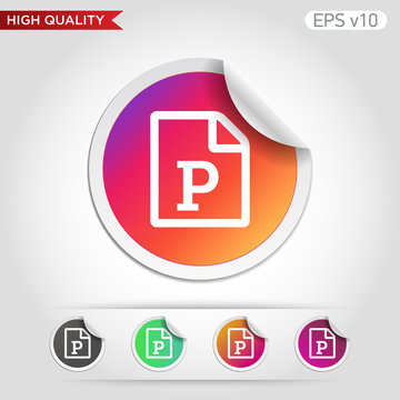 Picture icon. Button with picture file icon. Modern UI vector.