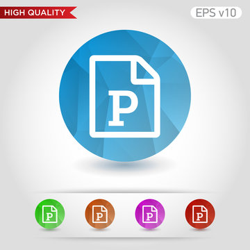 Picture icon. Button with picture file icon. Modern UI vector.