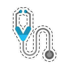 cartoon stethoscope medicine health equipment vector illustration eps 10