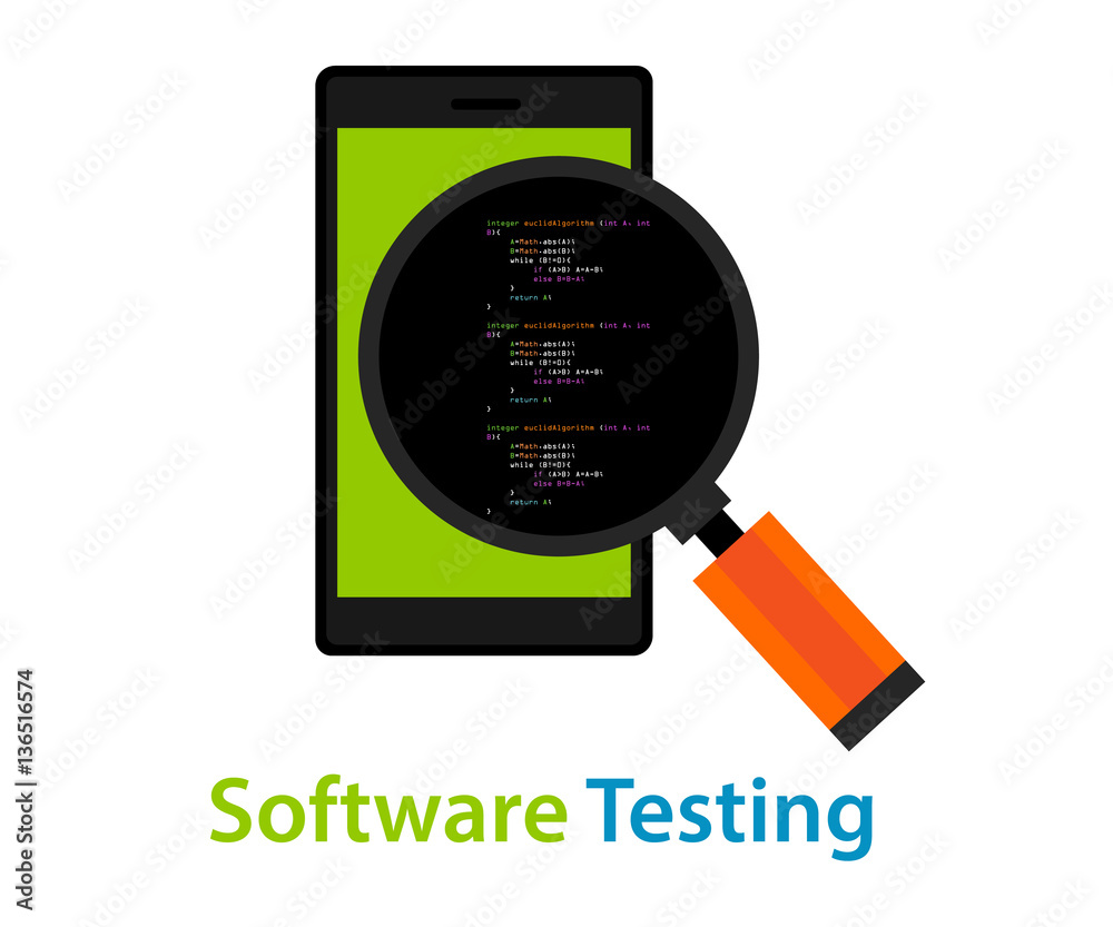 Poster mobile application software testing code inspection