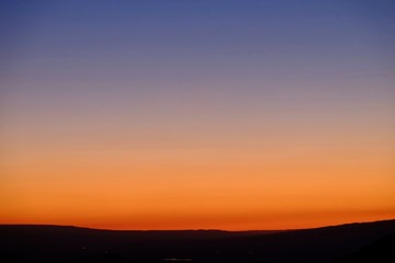 Fototapeta na wymiar Sunset sky over Gannison Canyon. Colorado. United States.