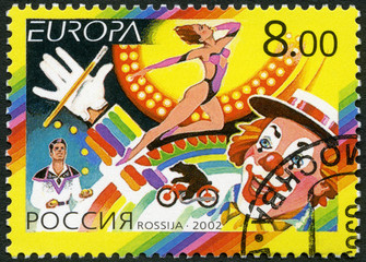 RUSSIA - 2002: shows Circus, series Europa