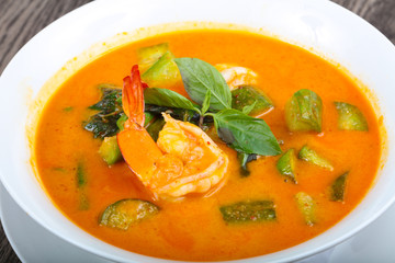 Curry with prawn