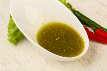 Thai spicy sauce seafood