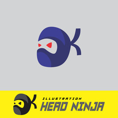 A Cartoon Head Ninja