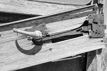 antique door handle from 1928 chevy wheat truck