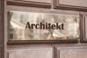 Schild 205 - Architekt