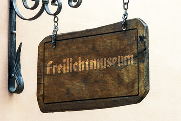 Schild 122 - Freilichtmuseum - obrazy, fototapety, plakaty