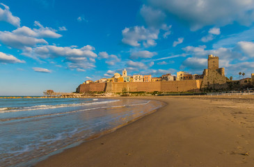 Termoli (Italy) - A touristic city on Adriatic sea in the province of Campobasso, Molise region, southern Italy - obrazy, fototapety, plakaty