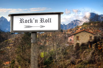 Obraz premium Schild 184 - Rockn Roll