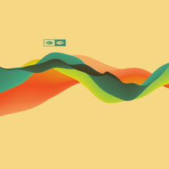 Colorful Abstract Background. Dynamic Effect. Motion Vector Illu