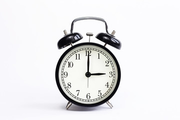 classic table clock on a white background. decor element