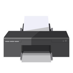 Copy and print or fax machine office vector icon