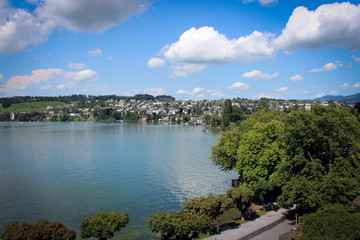 Lake Zurich in Rapperswil, Switzerland
