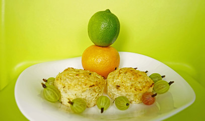 Natural useful desserts. Any food should be fun and health benefits!