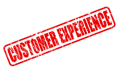 CUSTOMER EXPERIENCE red stamp text