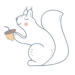 Squirrel with Acorn