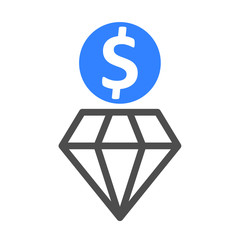 Diamond. Business icon