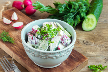 creamy vegetable salad